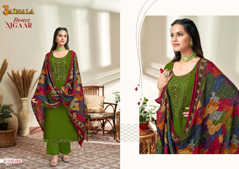 Alok Suit Nigaar Rayon With Heavy Embroidery Work Stylish Designer Casual Wear Salwar Kameez