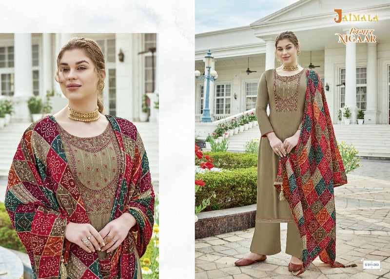Alok Suits Jaimala Nigaar Rayon Embroidered Party Wear Salwar Suits