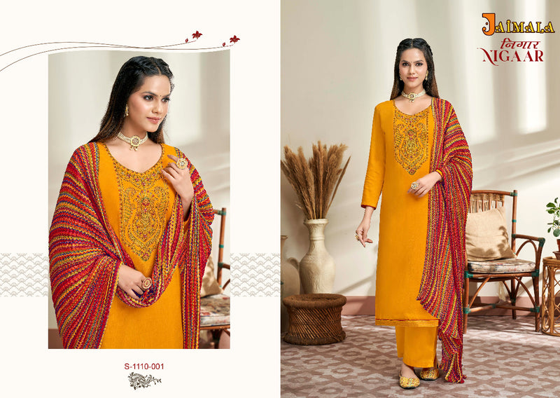 Alok Suit Nigaar Rayon With Heavy Embroidery Work Stylish Designer Casual Wear Salwar Kameez