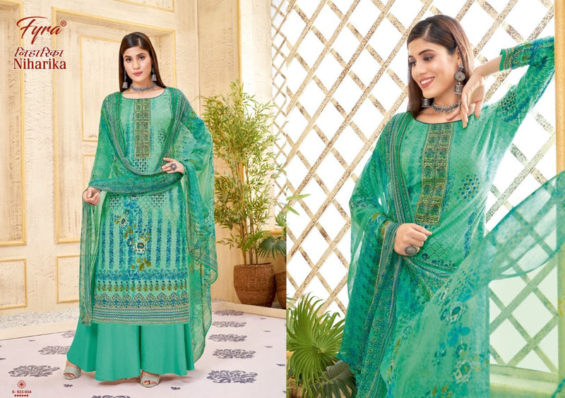 Fyra Designing Hub Niharika Cambric Cotton Festive Wear Embroidered Salwar Suits