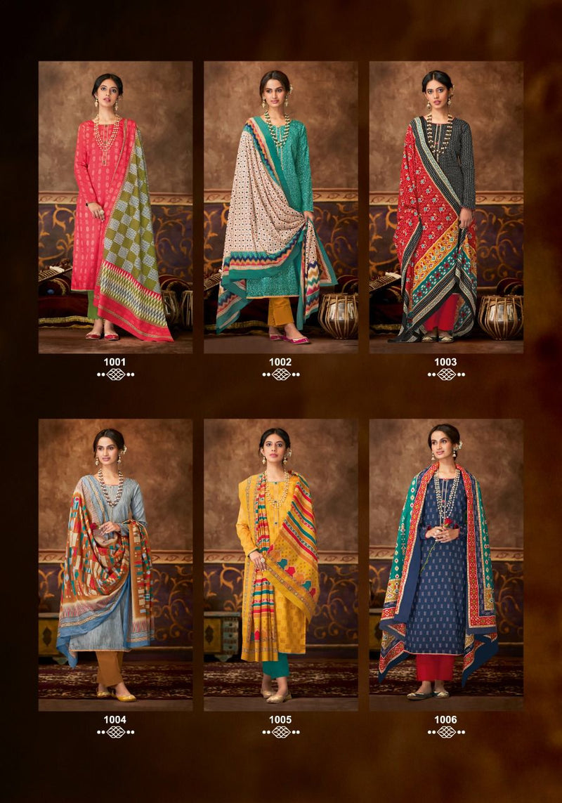 Suryajyoti Niharika Vol 1 Jam Satin Designer Embroidered Party Wear Salwar Suits