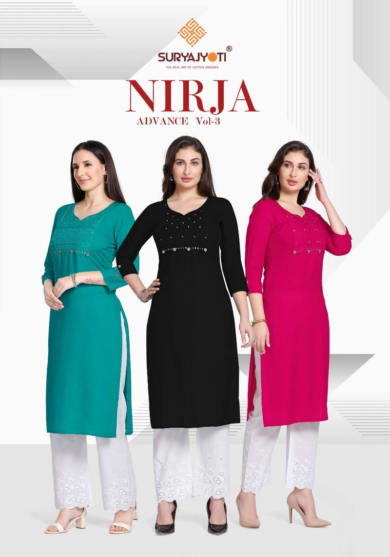 Surayajyoti Nirja Advance Vol 3Rayon Cotton Bridal Wear Salwar Suit