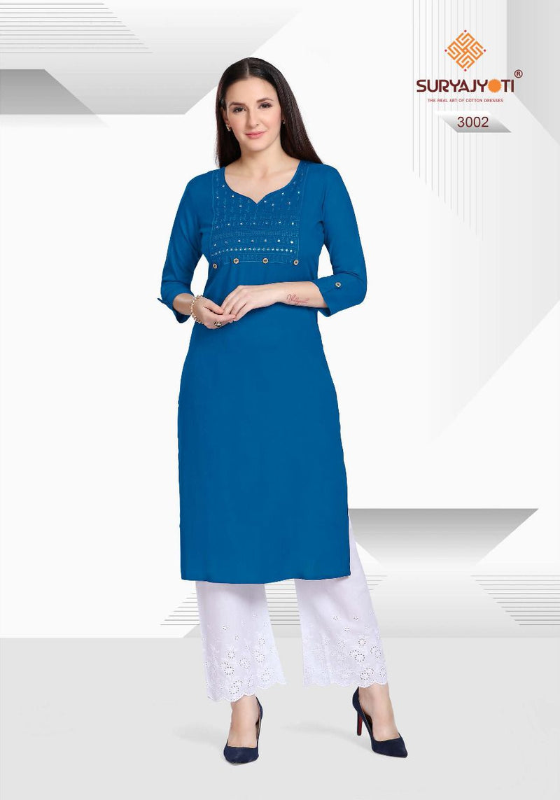 Surayajyoti Nirja Advance Vol 3Rayon Cotton Bridal Wear Salwar Suit