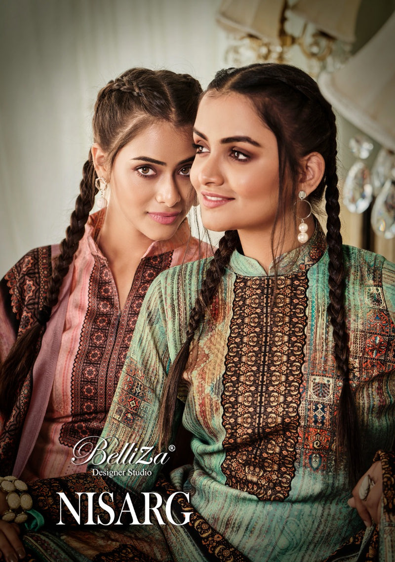 Belliza Nisarg Pashmina With Beautiful Fancy Work Stylish Designer Party Wear Salwar Kameez