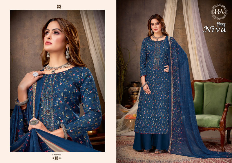 Harshit Fashion Niva Lawn Cotton With Printed Work Stylish Designer Fancy Salwar Kameez