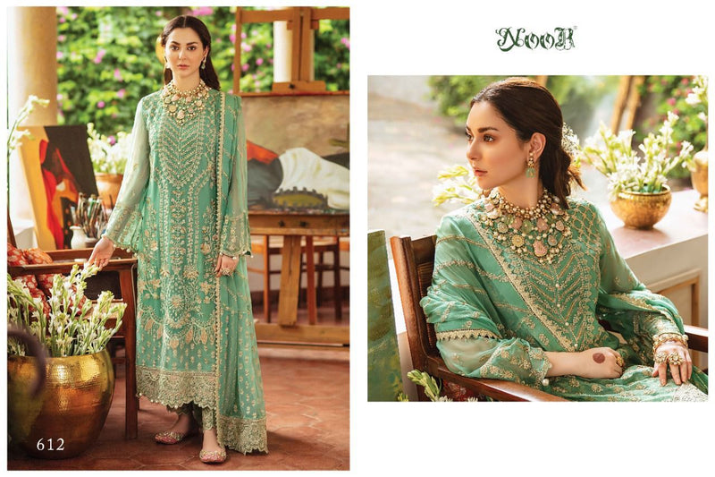 Noor Textile Afrozeh 612 -614 Georgette Heavy Embroidery Salwar Suit