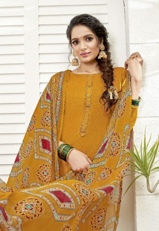 Alok Suits Noor E Patiyala Jam Solid Cotton Patiyala Style Festive Wear Salwar Suits