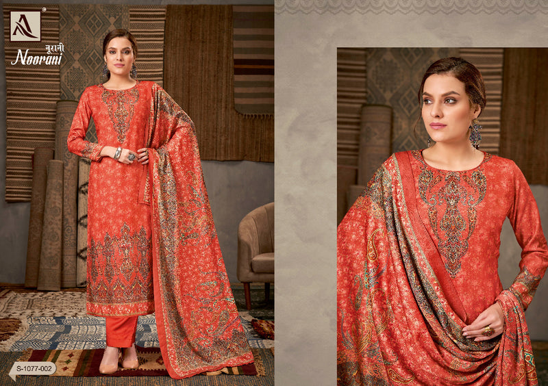 Alok Suit Noorani Pashmina With Fancy Work Stylish Designer Festive wear Salwar Suit