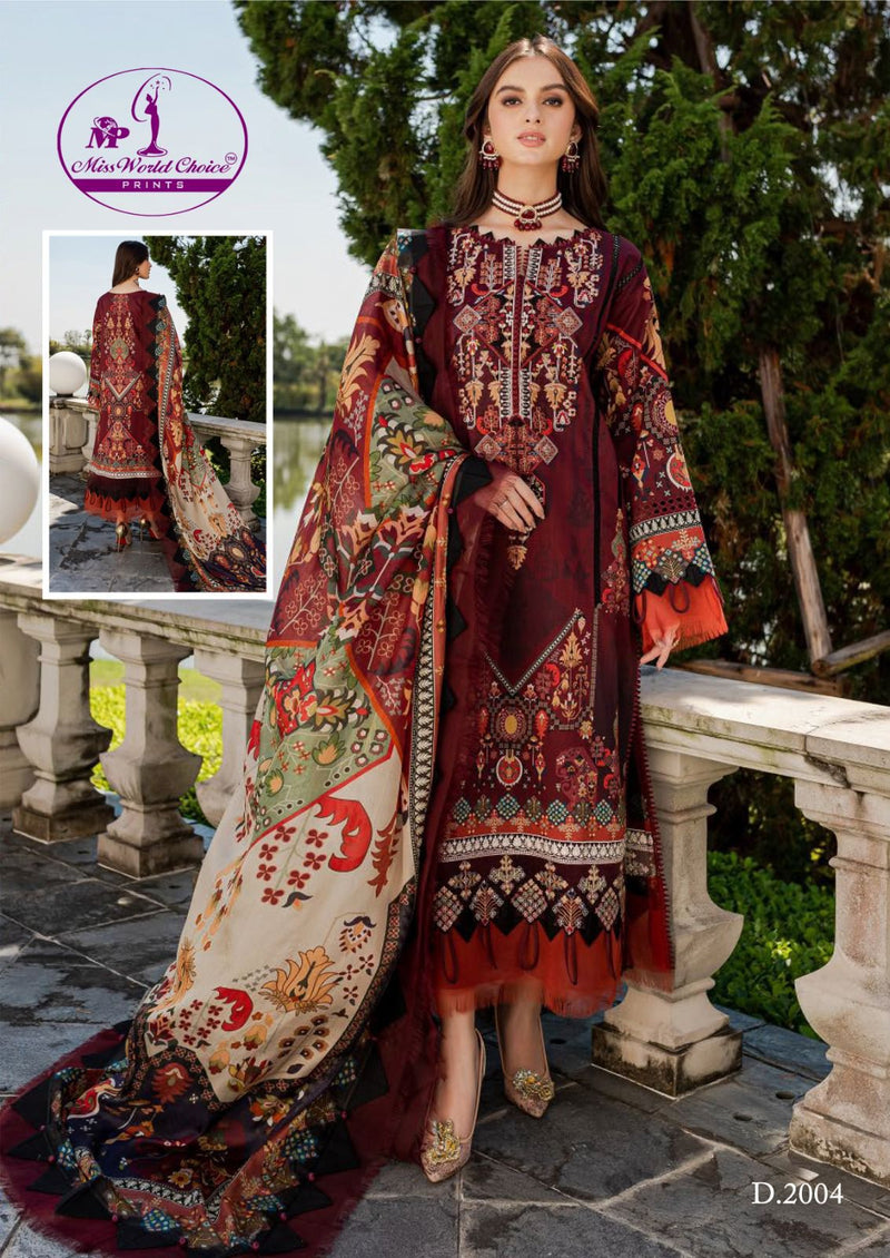 Miss World Choice Nooraniyat Vol 2 Cotton Printed Designer Salwar Kameez