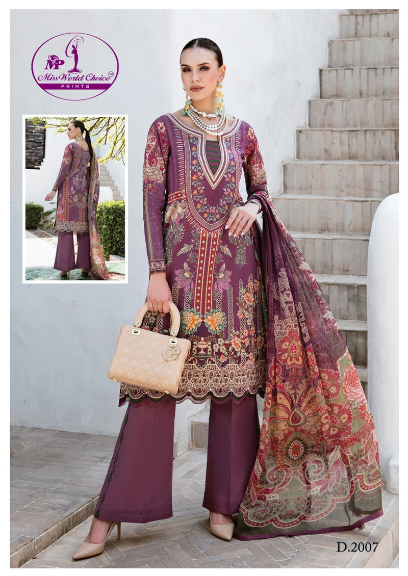 Miss World Choice Nooraniyat Vol 2 Cotton Printed Designer Salwar Kameez