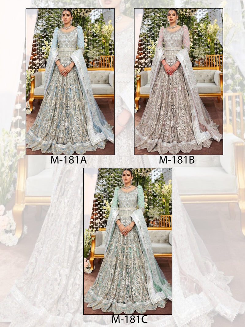 Majesty Noory Vol 5 Butterfly Net Heavy Designer Pakistani Style Wedding Wear Salwar Suits