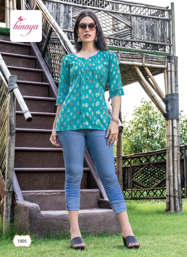 Hinaya Nora Vol 2 Rayon With Heavy Beautiful Work Stylish Designer Shorts Fancy Kurti