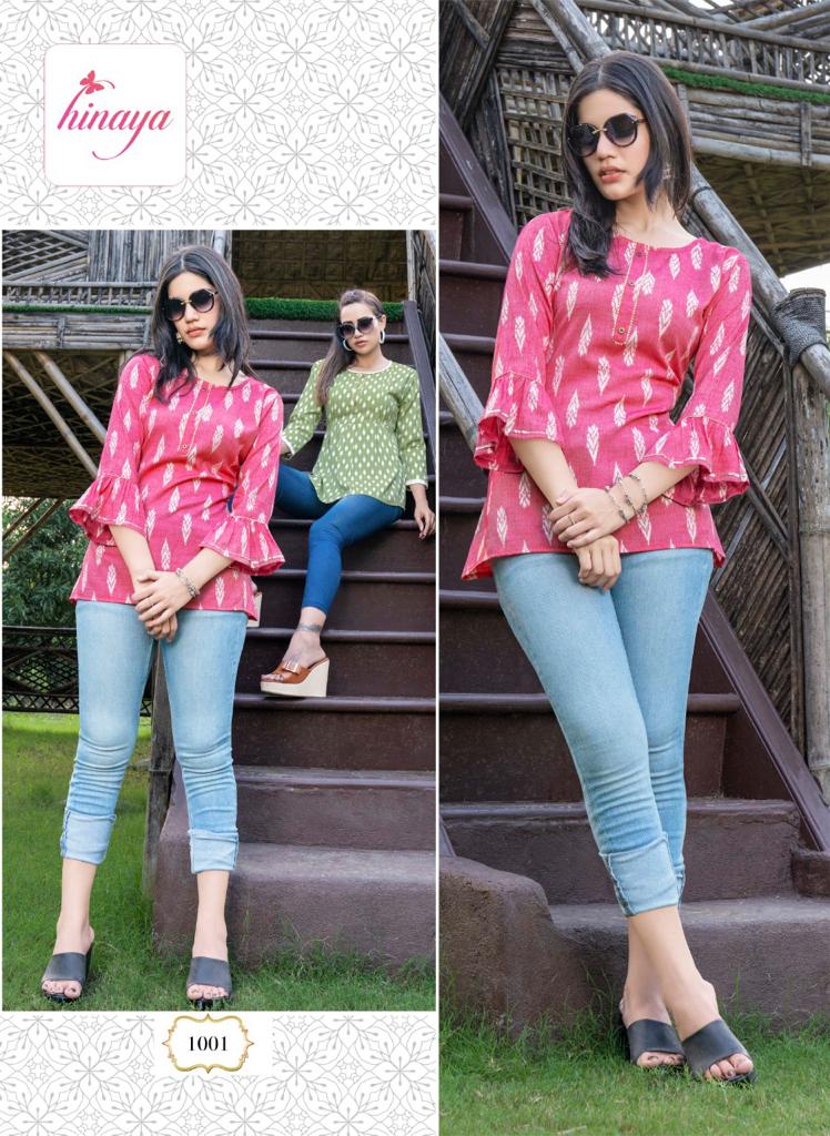 Hinaya Nora Vol 2 Rayon With Heavy Beautiful Work Stylish Designer Shorts Fancy Kurti
