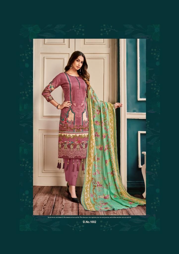 Roli Moli Creation Noreen Cambric Cotton Party Wear Salwar Suits With Karachi Prints