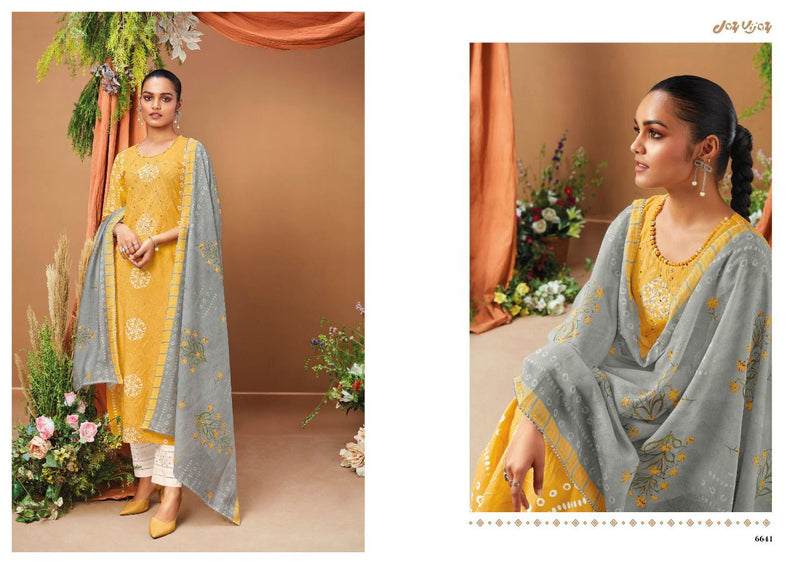 Jay Vijay Now Its New Cotton Printed Party Wear Salwar Kameez With Embroidery