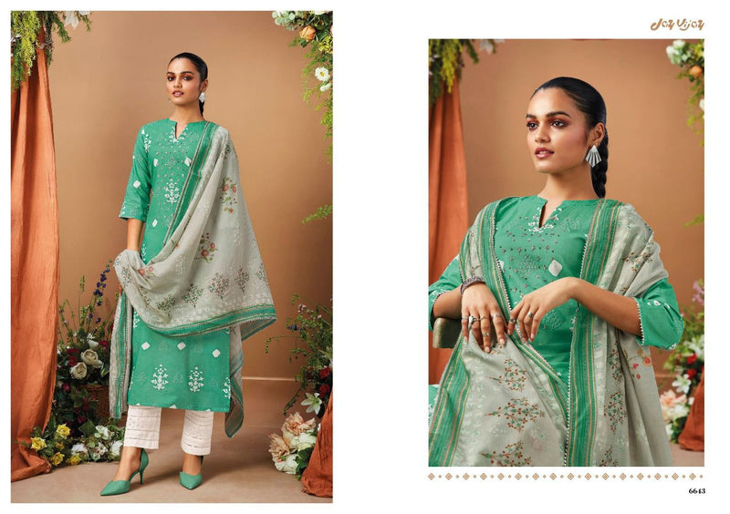 Jay Vijay Now Its New Cotton Printed Party Wear Salwar Kameez With Embroidery