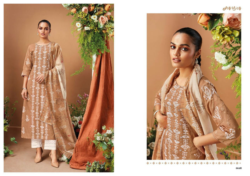 Jay Vijay Now Its New Cotton Printed Party Wear Salwar Kameez With Embroidery