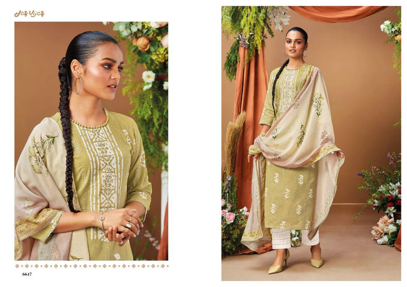 Jay Vijay Now Its New Cotton Printed Party Wear Salwar Kameez With Embroidery