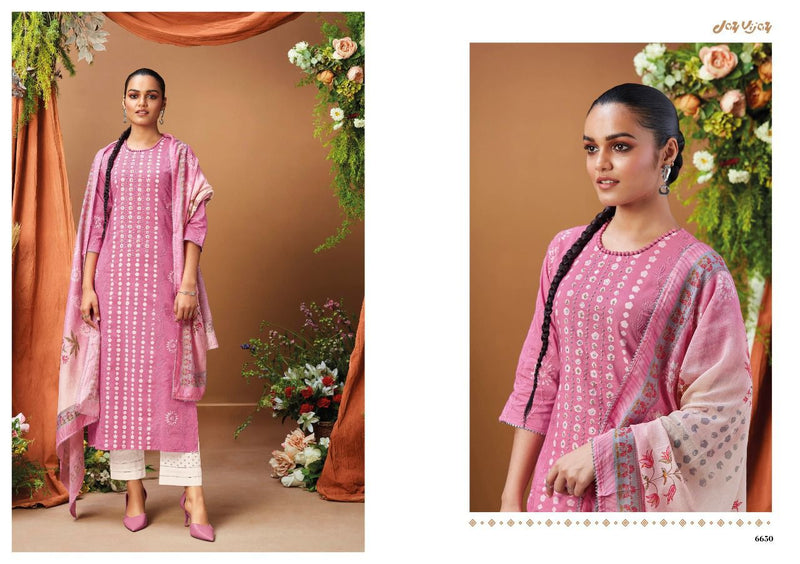 Jay Vijay Now Its New Cotton Printed Party Wear Salwar Kameez With Embroidery