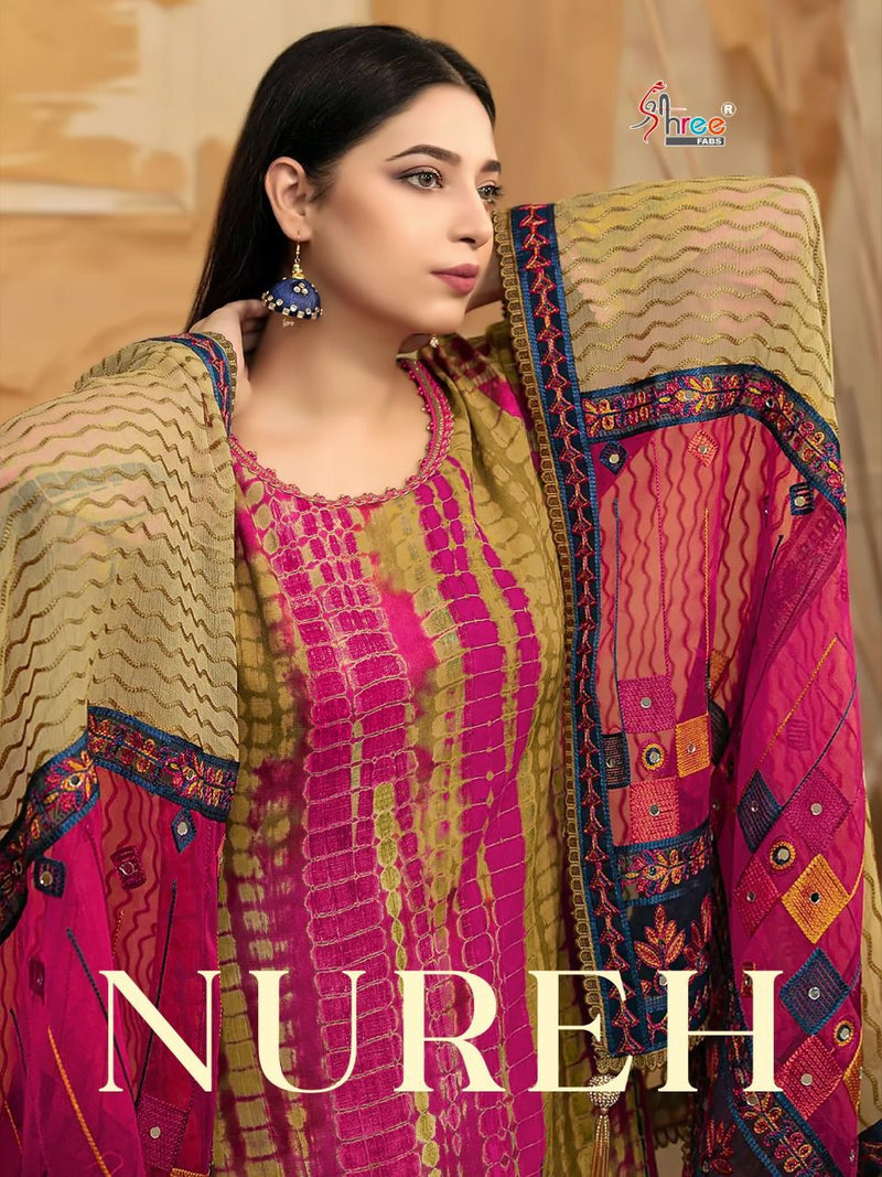 Shree Fabs Nureh Cotton Printed Pakistani Style Party Wear Salwar Suits