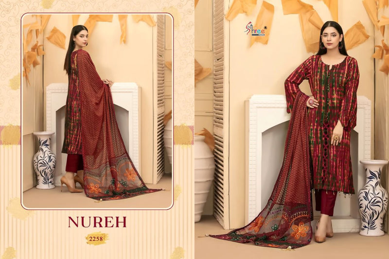Shree Fabs Nureh Cotton Printed Pakistani Style Party Wear Salwar Suits