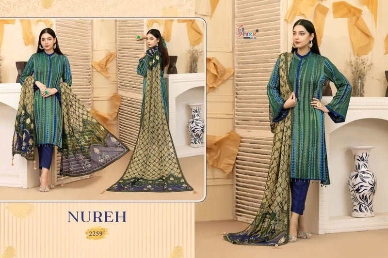 Shree Fabs Nureh Cotton Printed Pakistani Style Party Wear Salwar Suits