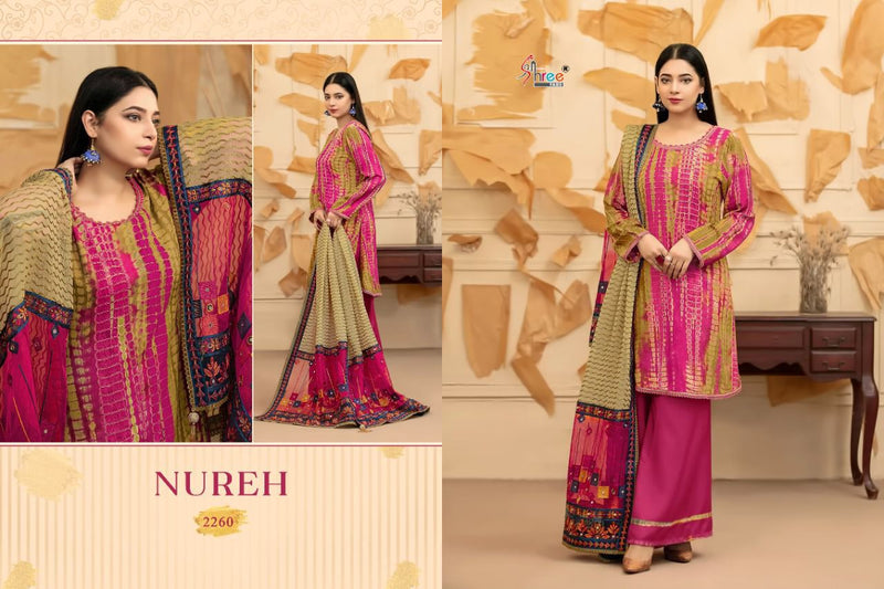 Shree Fabs Nureh Cotton Printed Pakistani Style Party Wear Salwar Suits