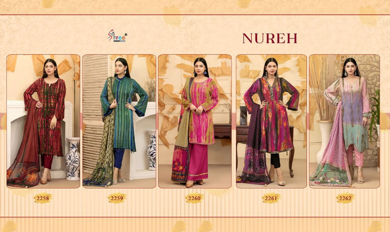 Shree Fabs Nureh Cotton Printed Pakistani Style Party Wear Salwar Suits