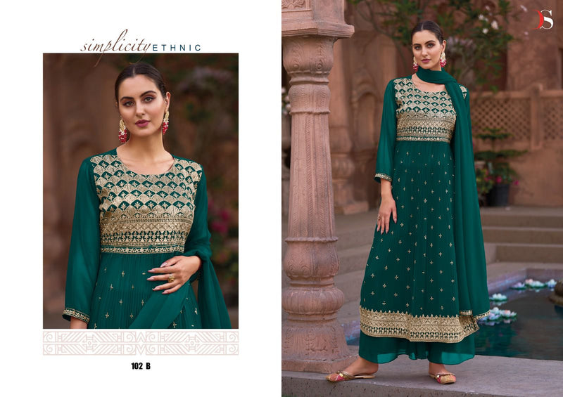 Deepsy Suits Naira Georgette Crush Heavy Embroidery Fancy Designer Partywear Salwar Kameez
