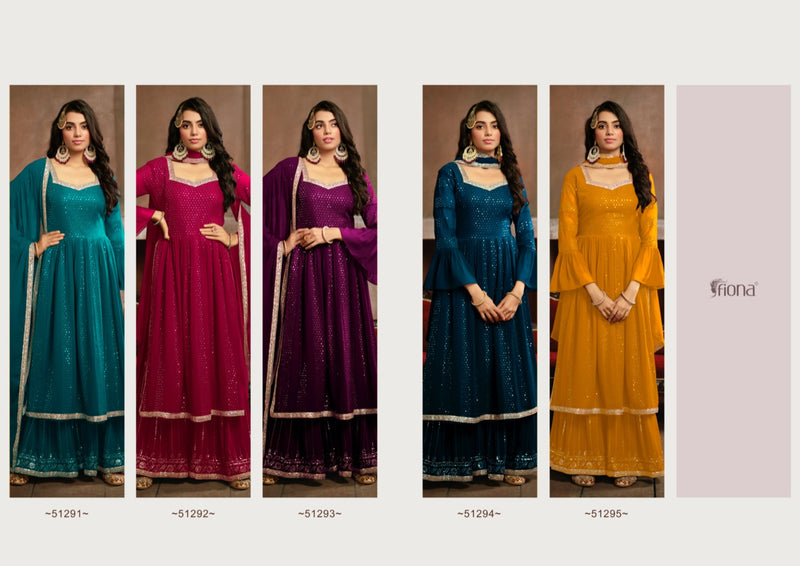 Fiona Nyra Georgette With Heavy Embroidery Work Stylish Designer Party Wear Fancy Kurti