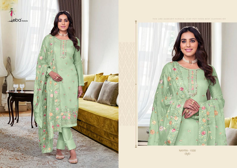 Eba Lifestyle Nyra Vol 6 Viscose Silk With Fancy Work Stylish Designer Party Wear Fancy Salwar Kameez