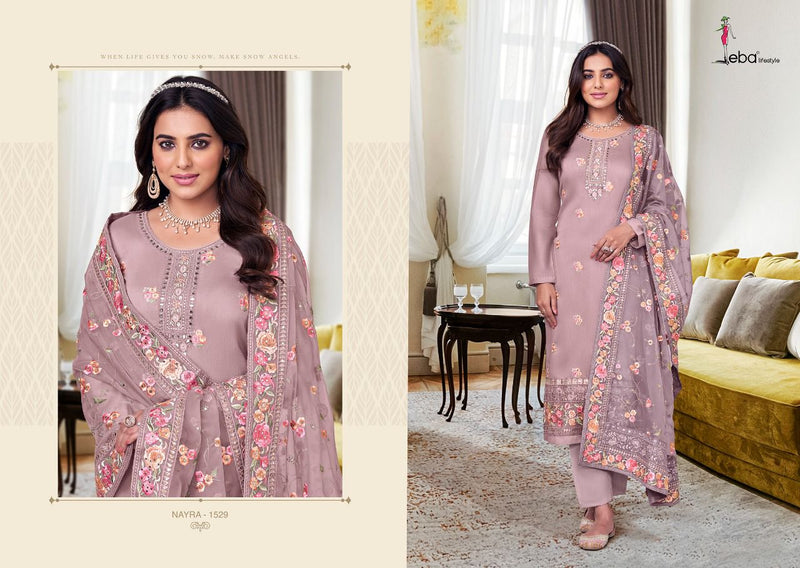 Eba Lifestyle Nyra Vol 6 Viscose Silk With Fancy Work Stylish Designer Party Wear Fancy Salwar Kameez