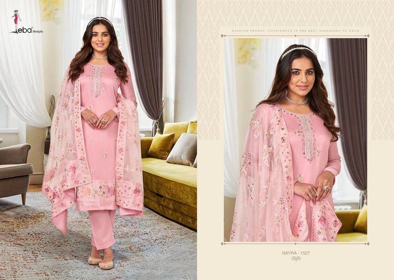 Eba Lifestyle Nyra Vol 6 Viscose Silk With Fancy Work Stylish Designer Party Wear Fancy Salwar Kameez