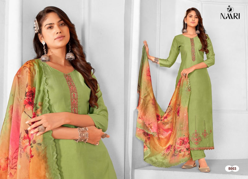 Naari Aalisha Pure Silk Heavy Sequence Embroidered Work Salwar Suit