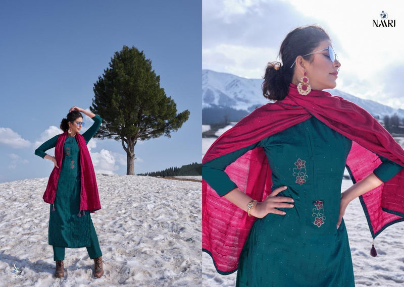 Naari Presents Awadhi Vol 2 Jam Silk With Fancy Khatli Work Patry Wear Exclusive Salwar Kameez