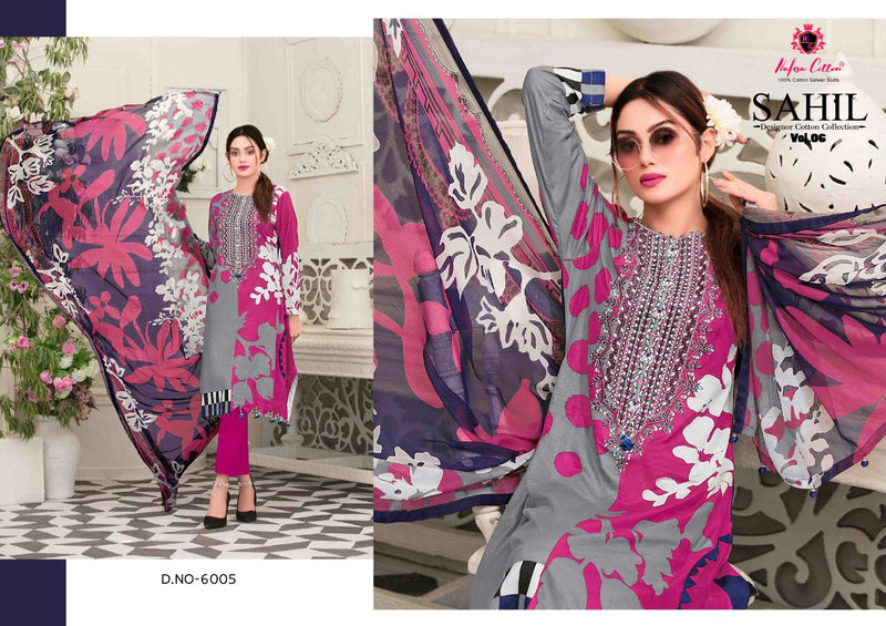 Nafisa Cotton Presents Sahil Vol 6 Cotton Printed Fancy Designs Casual Wear Salwar Suits