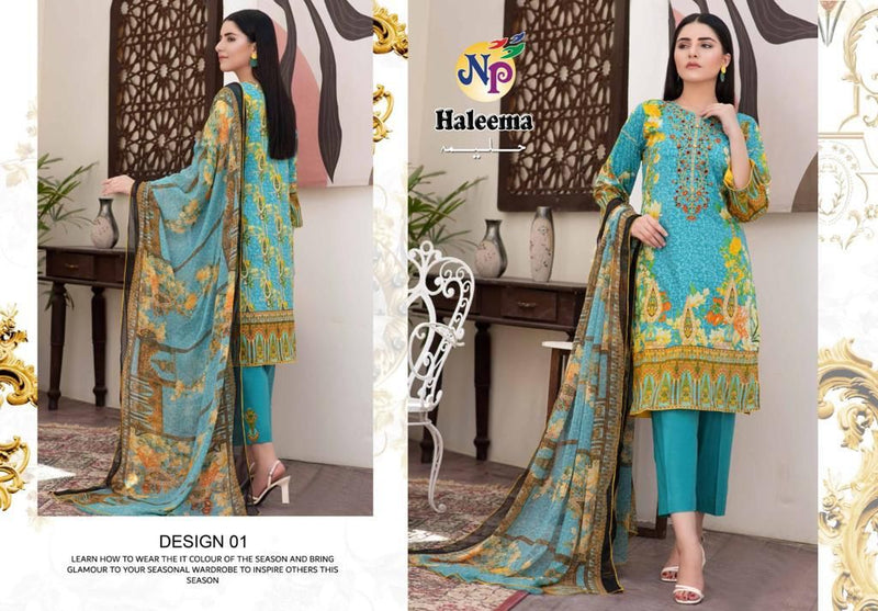 Nand Gopal Haleema Heavy Lawn Cotton Printed Exclusive Dailywear Salwar Suit