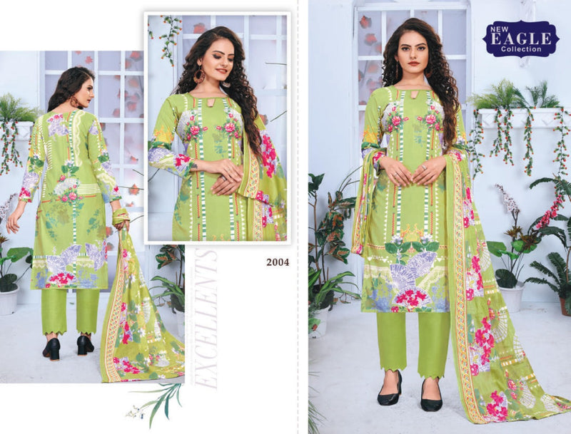New Eagle Collection Launch By Inaya Vol 2 Pure Cotton Fancy Karachi Printed Pakistani Salwar Suits