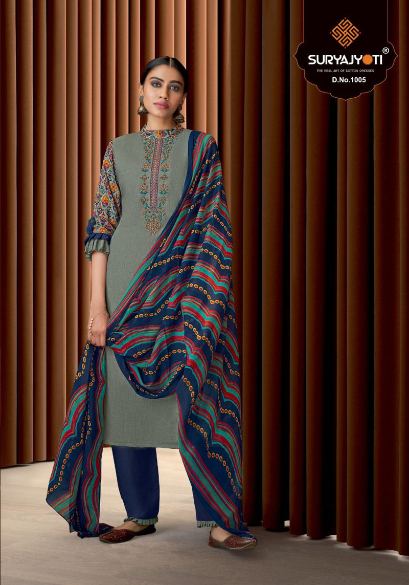 Suryajyoti Nishita Vol 1 Rayon Printed Designer Festive Wear Salwar Suits
