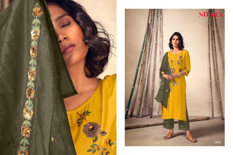 Nitara Launch By Kyra Pure Viscose With Embroidery Work Designer Readymade Salwar Suits