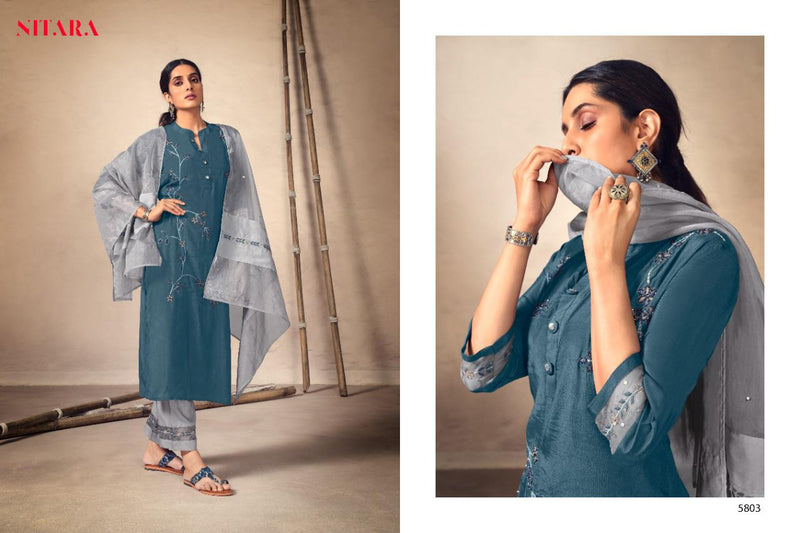 Nitara Launch By Kyra Pure Viscose With Embroidery Work Designer Readymade Salwar Suits