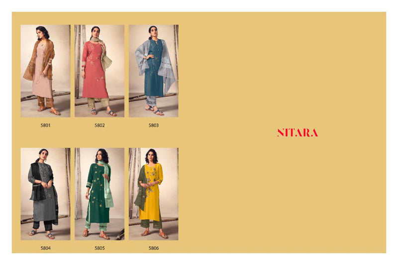 Nitara Launch By Kyra Pure Viscose With Embroidery Work Designer Readymade Salwar Suits