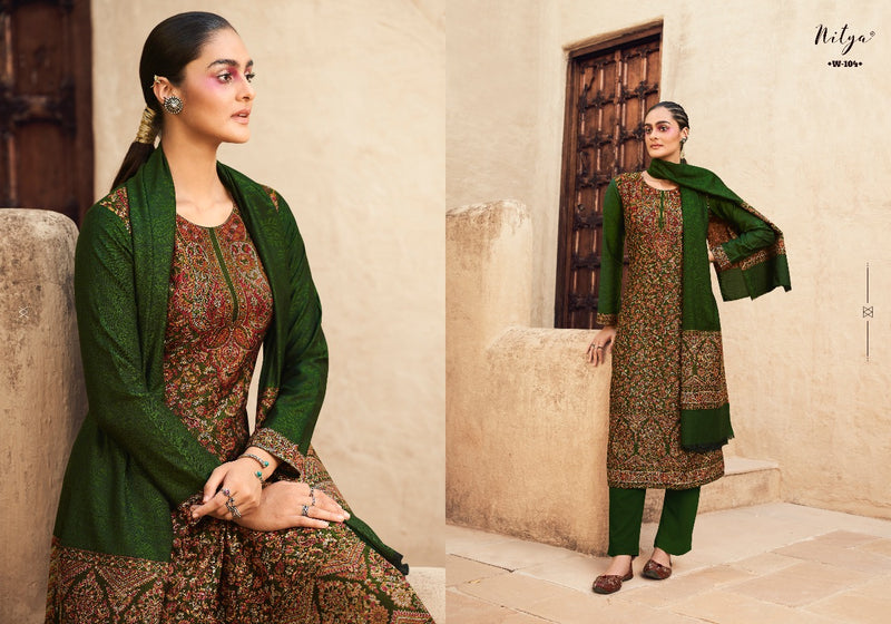 Nitya Winter Weave Pashmina Jacquard Fancy Salwar Suit