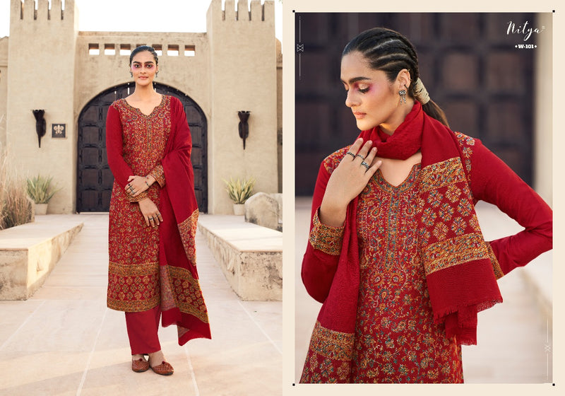 Nitya Winter Weave Pashmina Jacquard Fancy Salwar Suit