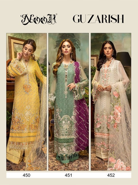 Noor Guzarish Georgette Heavy Embroidered Latkan Pakistani Salwar Kameez