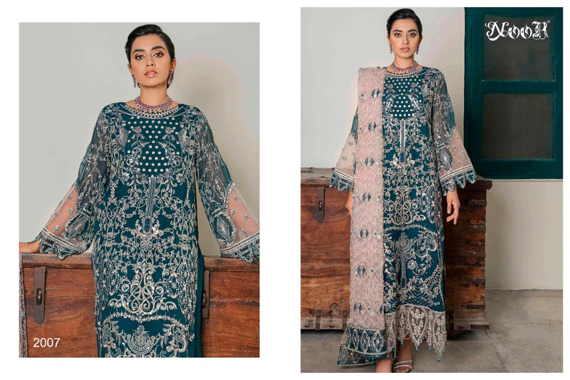 Noor Inlays Vol 2 Goergette With Heavy Embroidered Work Pakistani Suit