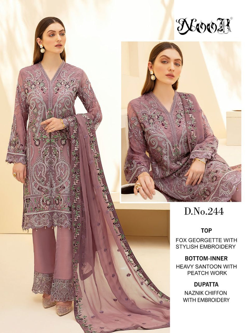 Noor Minhal Vol 2 Georgette Heavy Embroidered Work Pakistani Salwar Suit