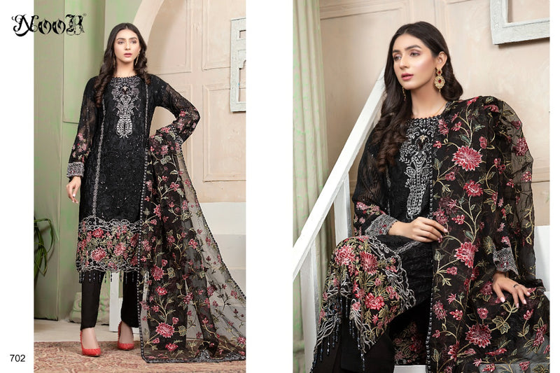 Noor Ramsha Vol 3 Georgette Heavy Embroidery Work Pakistani Salwar Kameez