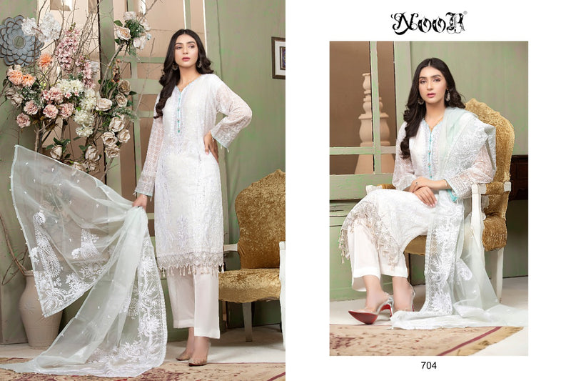 Noor Ramsha Vol 3 Georgette Heavy Embroidery Work Pakistani Salwar Kameez