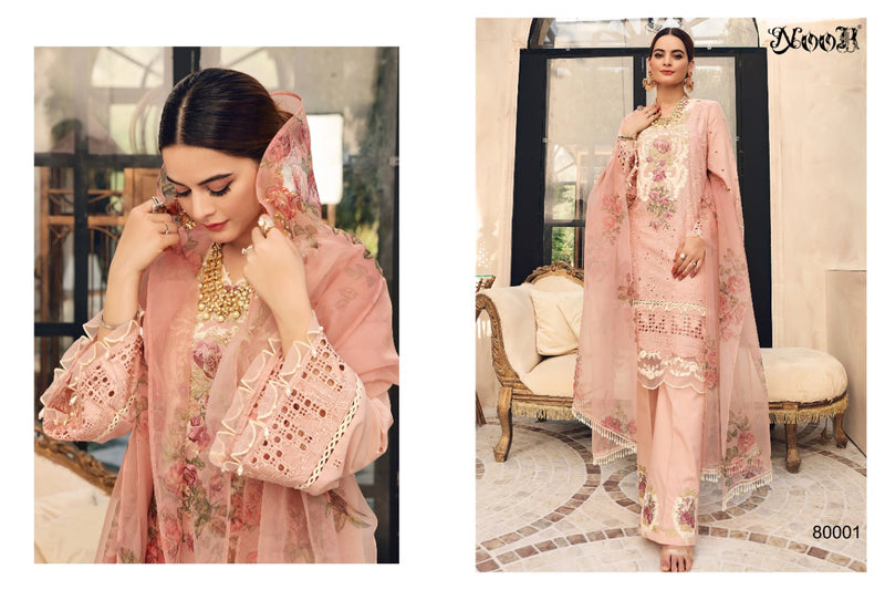 Noor Textile Launch Adan Libas Pure Cotton With Self Embroidery Work Gorgeous Party Wear Salwar Kameez